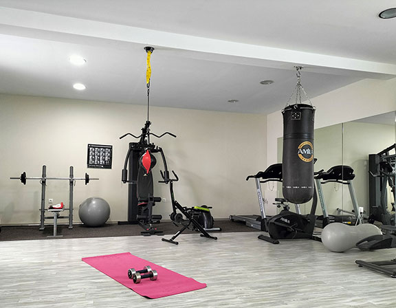 Gym area at Petali Village Hotel in Sifnos
