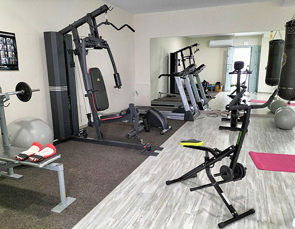 Fitness room at Petali Village Hotel in Sifnos