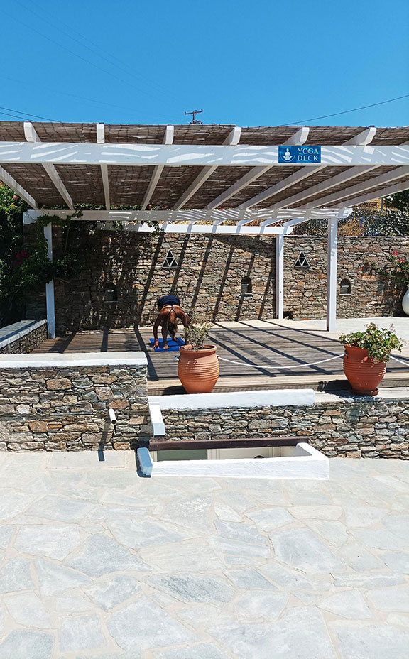 Yoga sessions at Petali Village Hotel in Sifnos